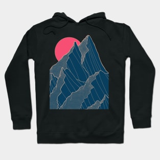 A pink sun rises Hoodie